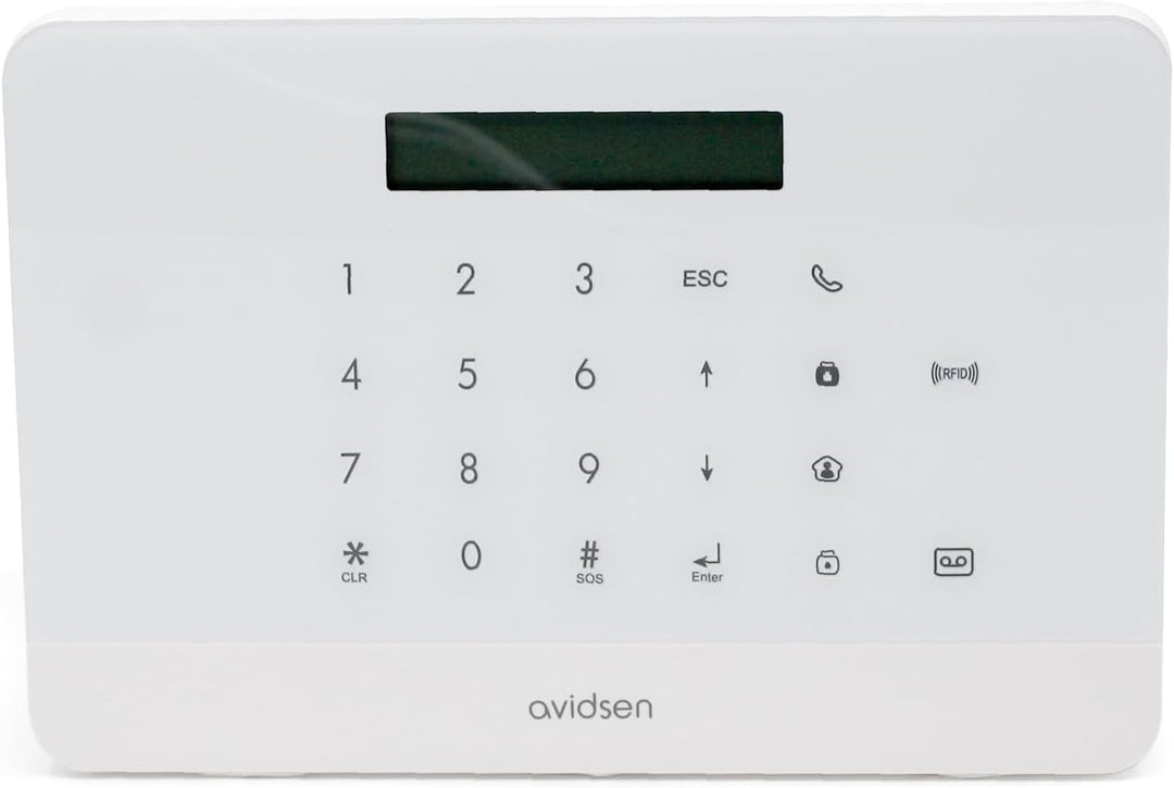 AVIDSEN 127055 HomeSecure, smarte und vernetzte Funk Alarmanlage, Smartphone App, ohne Abonnement, i