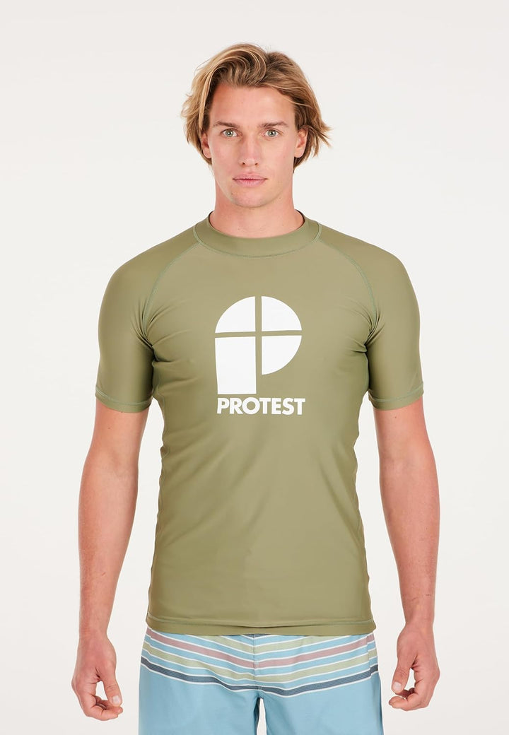 Protest Men Surf T-Shirt PRTCATER Artichoke Green XS, Artichoke Green XS