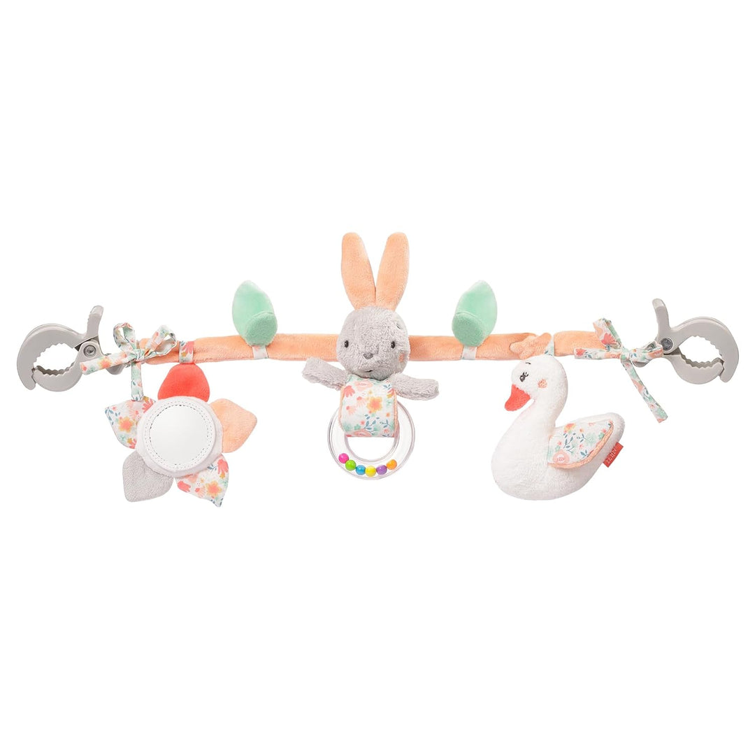 Fehn Kinderwagenkette Spielzeug Schwanensee – Baby Mobile Kette mit niedlichen Figuren zum Aufhängen