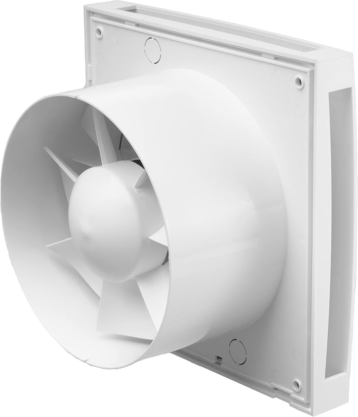 Steinberg14 Ø 150mm BadLüfter Fan mit Feuchtesensor und einstellbarer Nachlaufzeit - Weiss Front - f