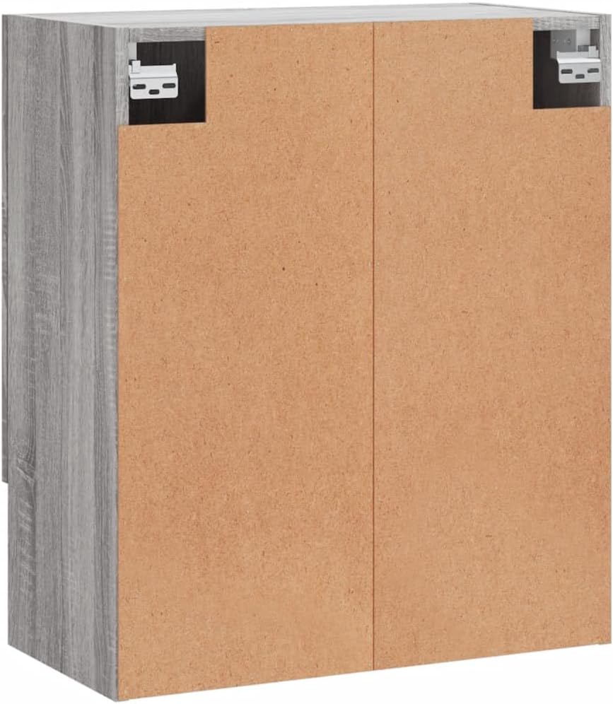 prissent Wandschrank Grau Sonoma 60x31x70 cm Holzwerkstoff Hängeschrank Badschrank Langlebiges Mater