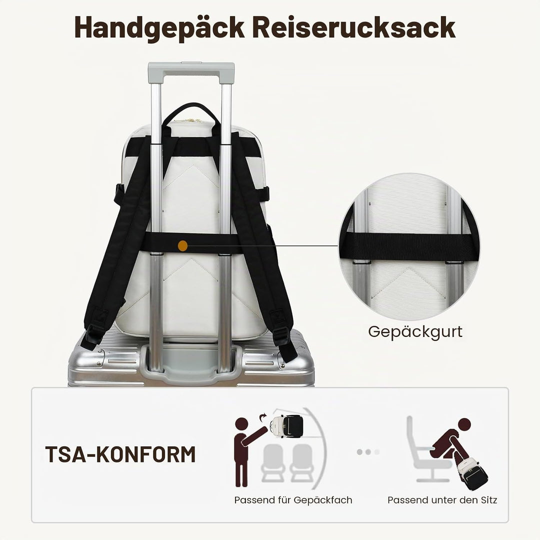 VANKEAN Laptop-Rucksack für Damen und Herren, 17,3 Zoll (43,9 cm), Modischer Rucksack, Wasserdichter