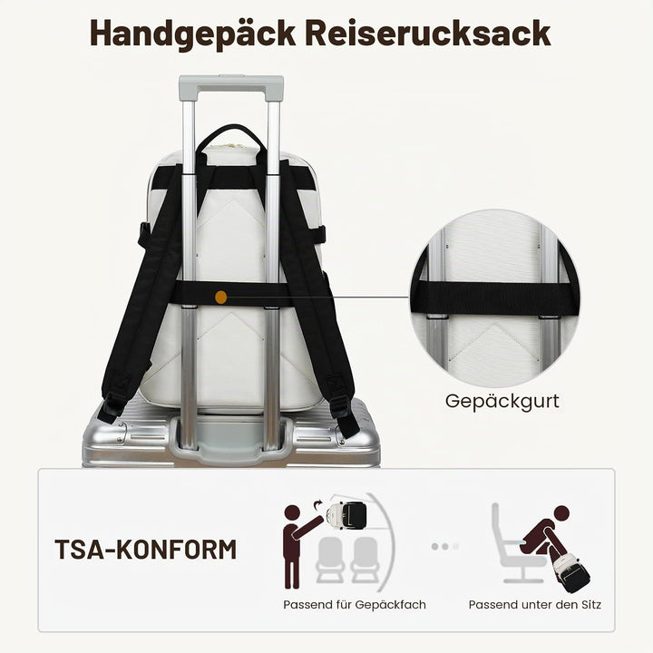 VANKEAN Laptop-Rucksack für Damen und Herren, 17,3 Zoll (43,9 cm), Modischer Rucksack, Wasserdichter