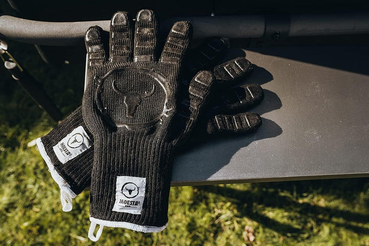 Moesta-BBQ 10375 - GrillGloves No.1 Grösse L/XL für Profis - Bis 500°C hitzebeständiger Grill- / Ofe