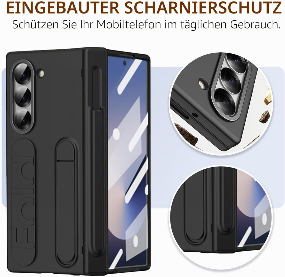 NINKI für Samsung Galaxy Z Fold 5 Hülle mit Armband Samsung Fold 5 hülle mit Displayschutz Galaxy z