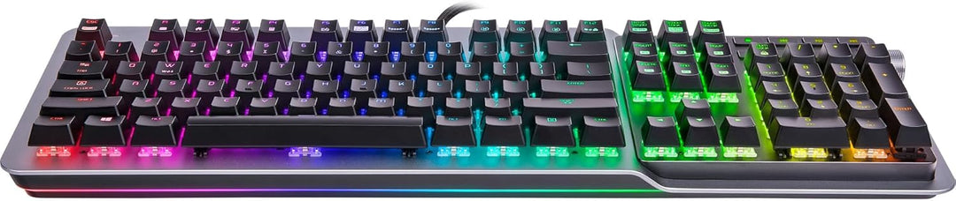 Thermaltake Argent K5 MX Speed Silver Mechanische Gaming-Tastatur RGB Cherry MX Speed Silver Switch