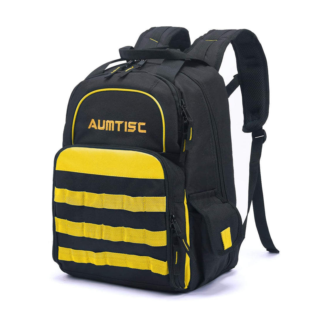 AUMTISC Werkzeugrucksack Werkzeugtasche Hochleistungs-werkzeug rucksack mit Mehrzwecktasche Industri