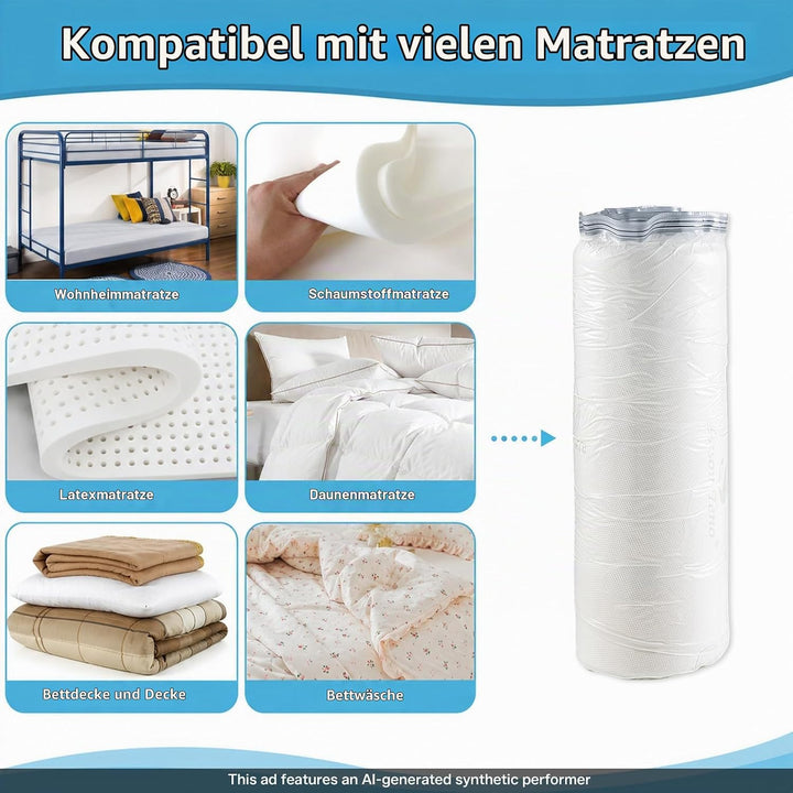 Extra grosse Vakuum-Aufbewahrungsbeutel, wasserdicht, verschliessbar, Vakuumversiegelung, Matratzent