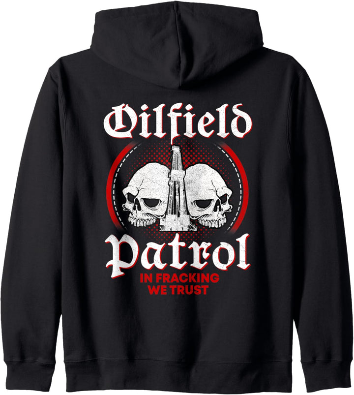 Oilfield Workers Gifts Oil Rig Roughneck Design On Back Kapuzenjacke