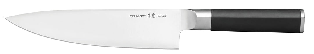 Fiskars Kochmesser, Sensei, Gesamtlänge: 32,9 cm, Rostfreier Stahl mit hohem Kohlenstoffgehalt/Kunst
