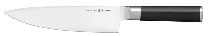 Fiskars Kochmesser, Sensei, Gesamtlänge: 32,9 cm, Rostfreier Stahl mit hohem Kohlenstoffgehalt/Kunst