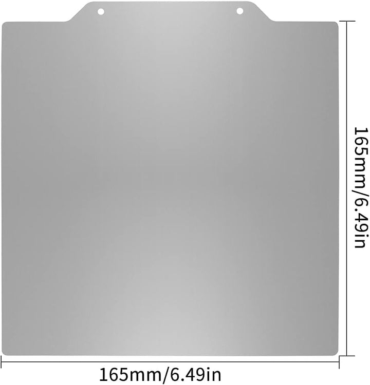 Toaiot Flexible Stahlplatte, 165 x 165 mm – 6,49 x 6,49 Zoll mit PEI + Magnetfuss B, Druckoberfläche