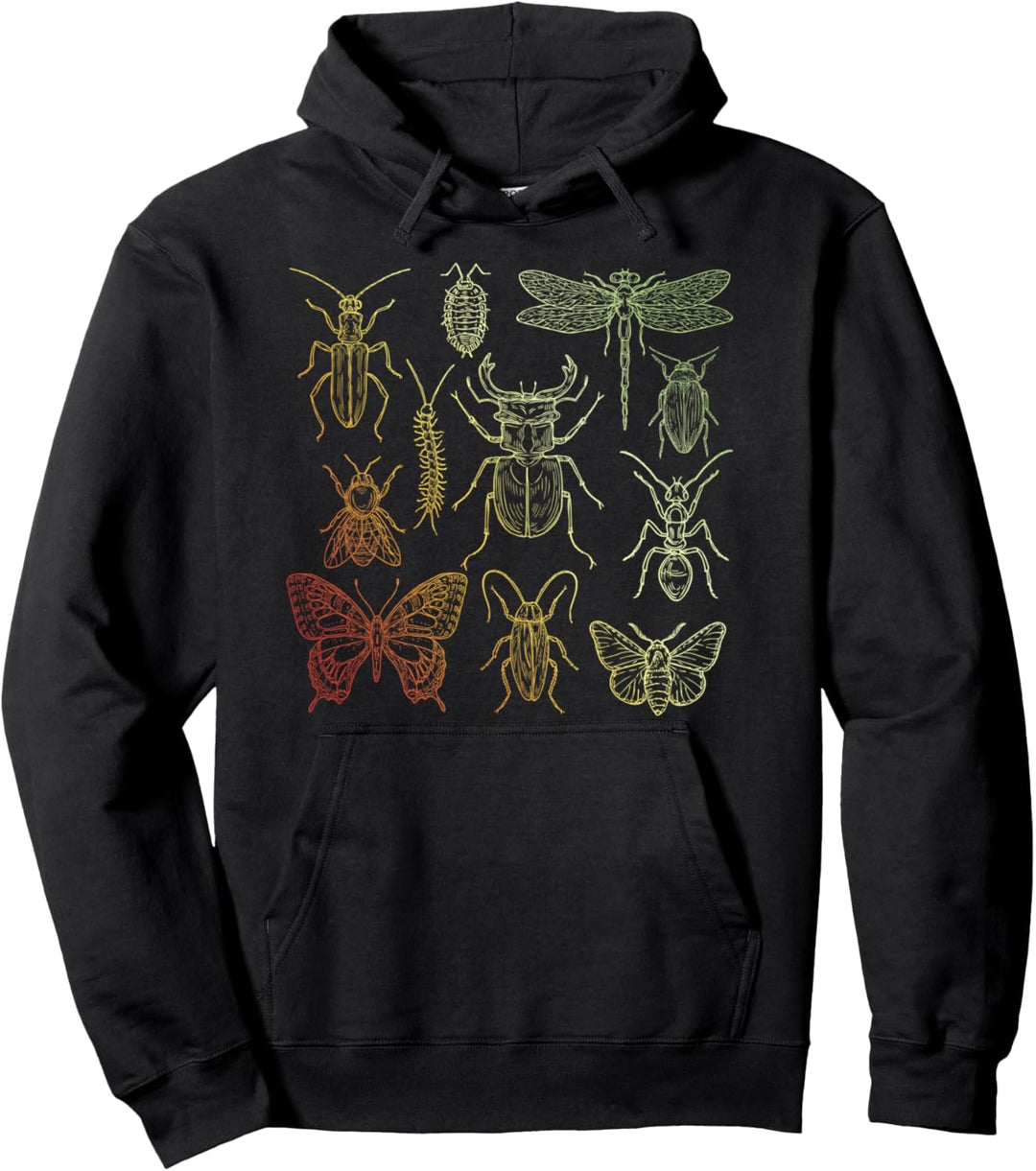 Insekten Käfer Sammlung Biologie Entomologie Buntes Käfer Pullover Hoodie