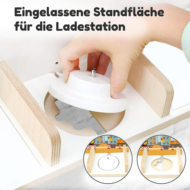 stadtecken Holzregal für Toniebox – Regal für Musikbox und ca. 50 Tonies | Tonie Aufbewahrung fürs K