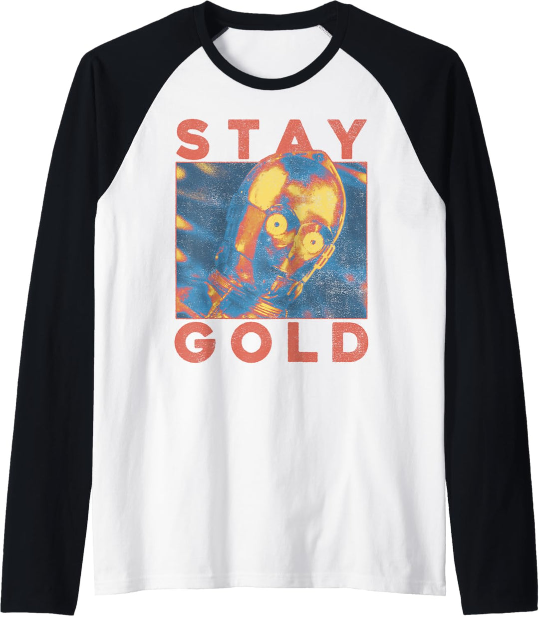 Star Wars C-3PO Stay Gold Portrait Raglan