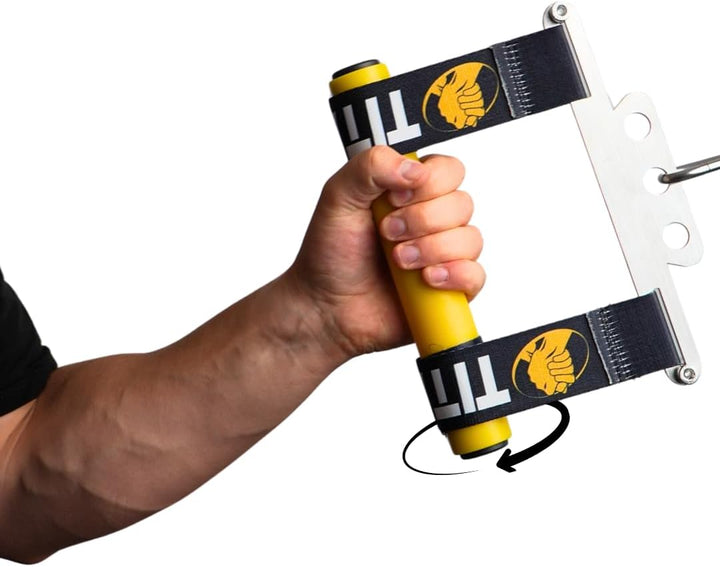 Armwrestling Wrist Wrench – Hand-, Finger- & Unterarmtrainer – Griffkrafttrainer für Kabelzug, Loadi