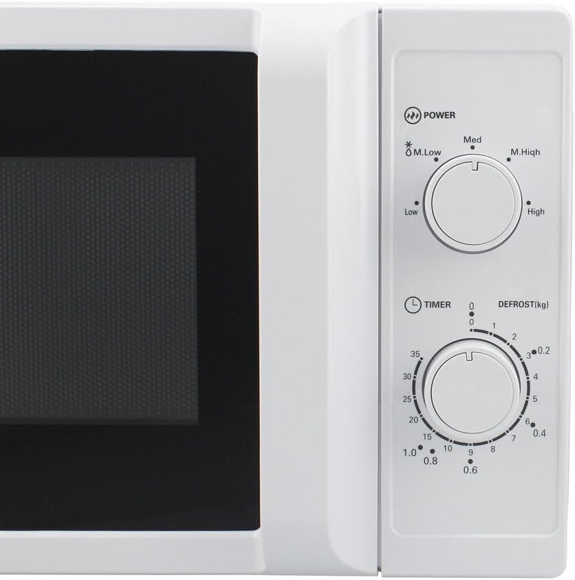 TM Electron TMPMW002WHT EASYWAVE Mikrowelle, 20 Liter, 700 W, 5 Leistungsstufen, Auftaufunktion und