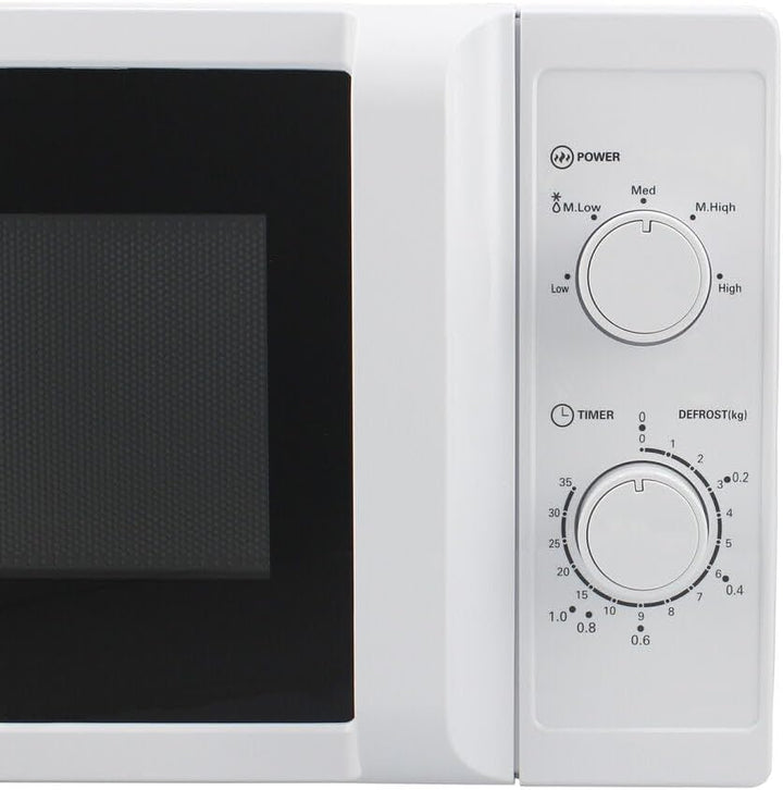 TM Electron TMPMW002WHT EASYWAVE Mikrowelle, 20 Liter, 700 W, 5 Leistungsstufen, Auftaufunktion und