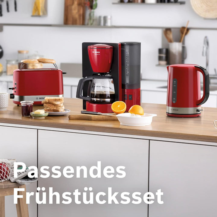 Bosch Kompakt Toaster ComfortLine TAT6A514, für 2 Scheiben, integrierter Brötchenaufsatz, mit Auftau
