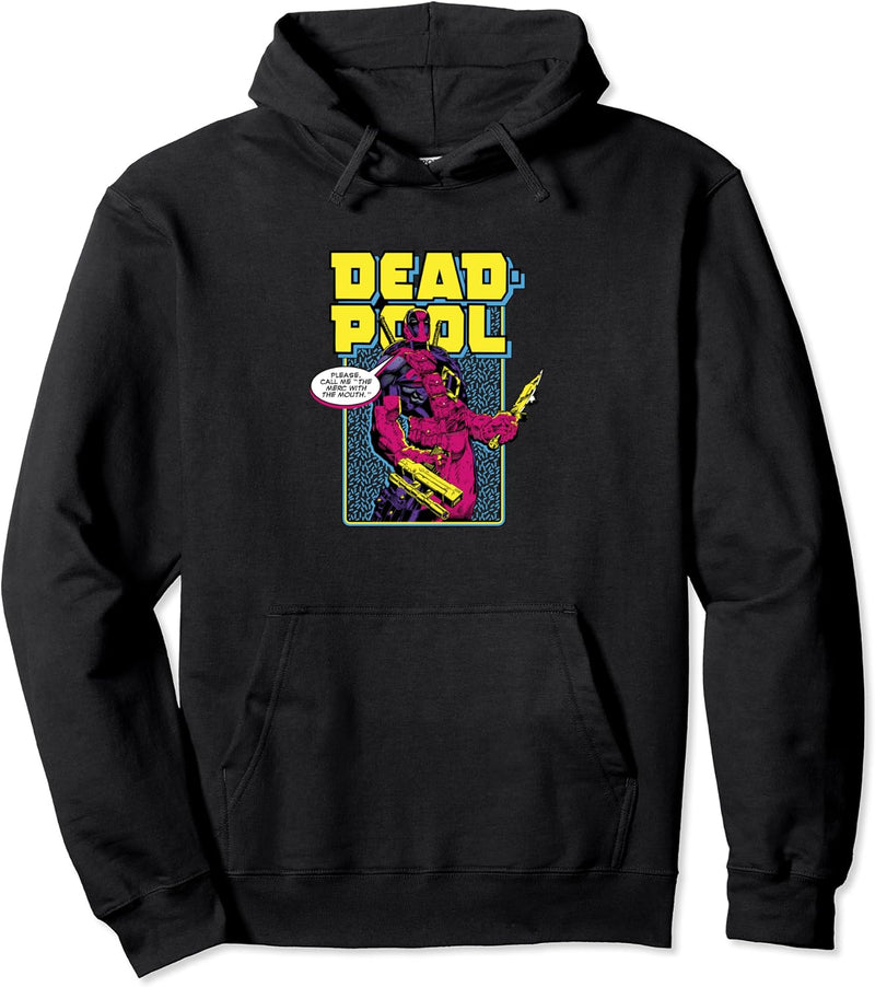 Marvel Deadpool 30th Call Me The Merc With The Mouth Pullover Hoodie