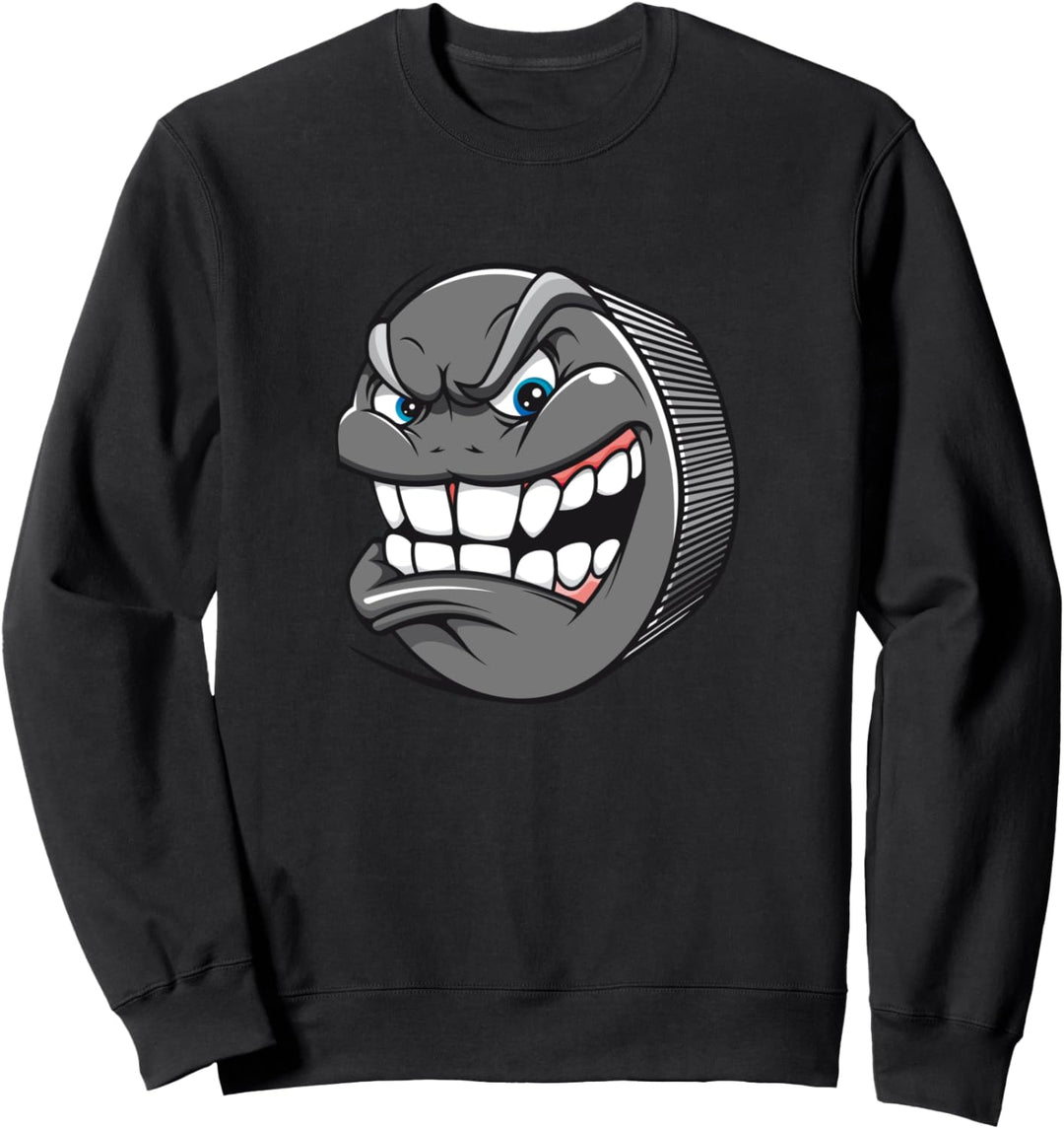 Cooles Hockey-Puck-Design für Eishockey-Fans, Herren und Damen Sweatshirt