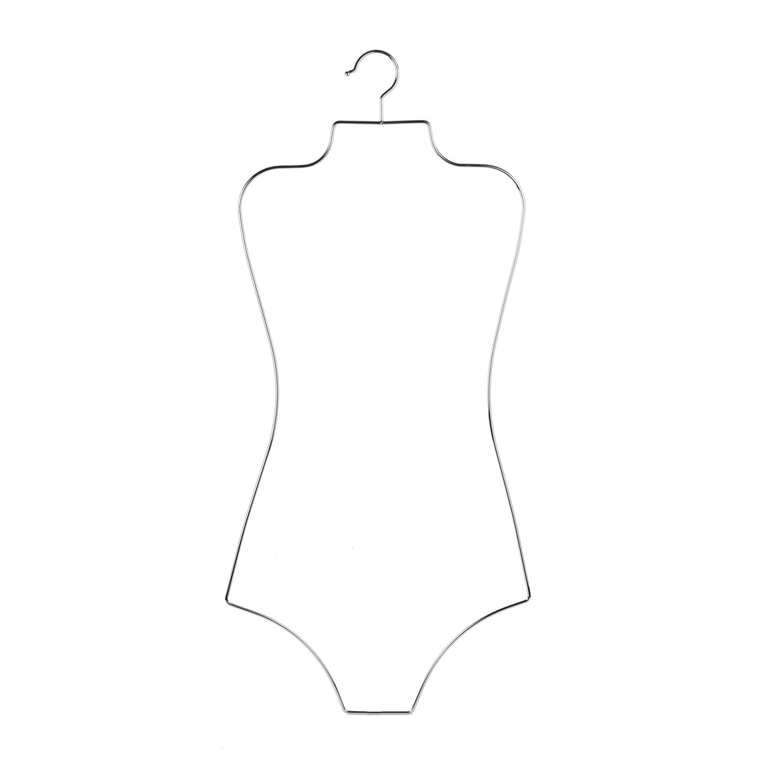 Bikini Badeanzug Aufhänger Draht Körperform Display Unterwäsche hänger 10 PCS (Silber), Silber