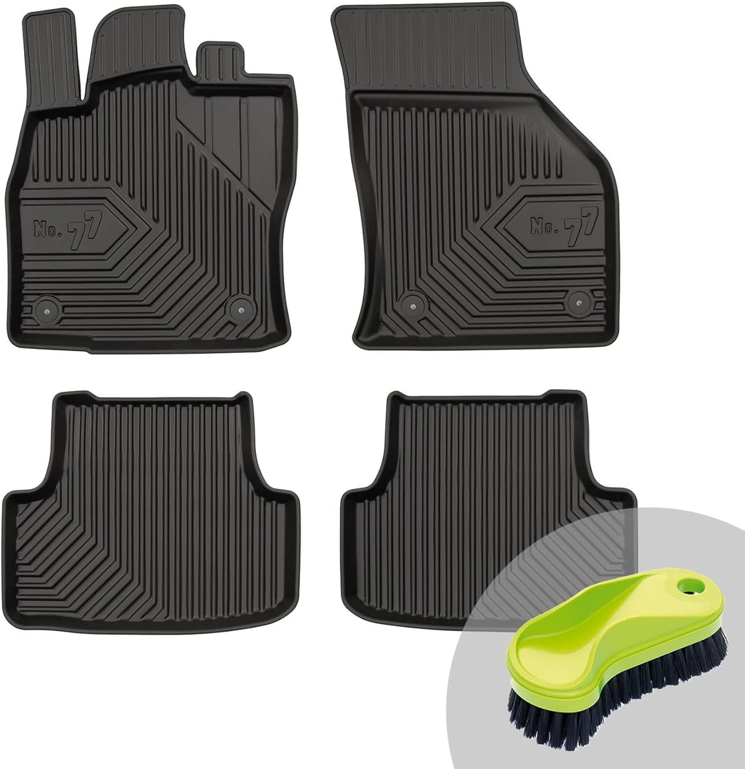 FROGUM No.77 Gummimatten Ganzjahresset von Auto Fussmatten Autofussmatten für SEAT Leon III/Leon III