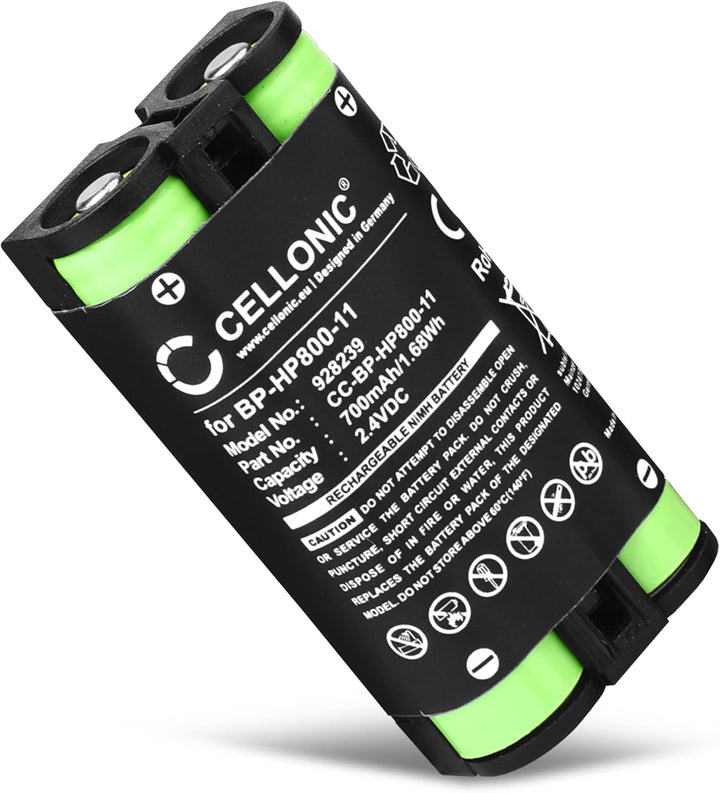 CELLONIC, Akku für Headset kompatibel mit Sony MDR-RF995, MDR-RF995RK, WH-RF400 (700mAh, 2.4V) Ersat