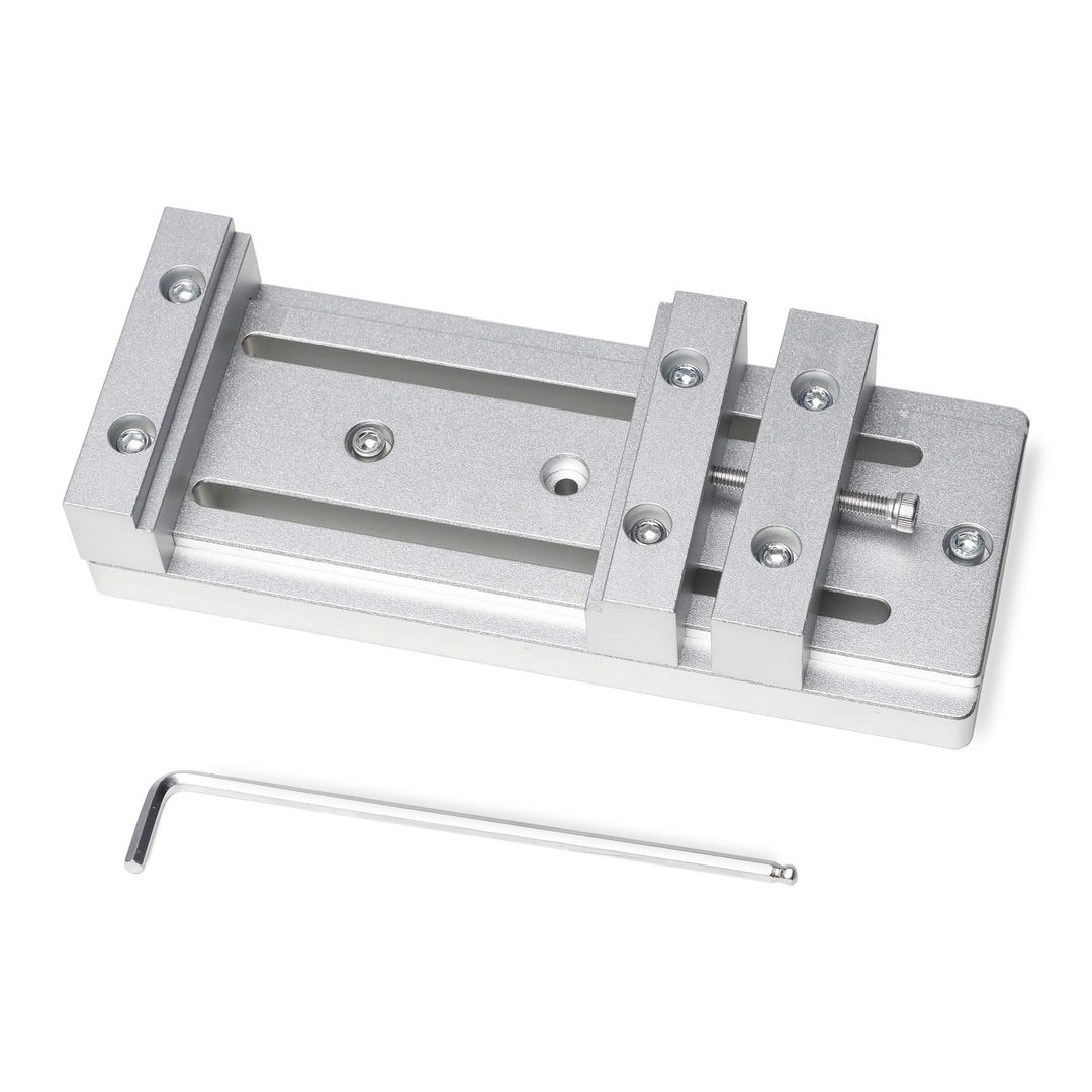 Aluminium Mini-Schraubstock Arbeitstisch Clamp für FoxAlien 3018-SE, Masuter 4040 und 4040-XE CNC-Fr