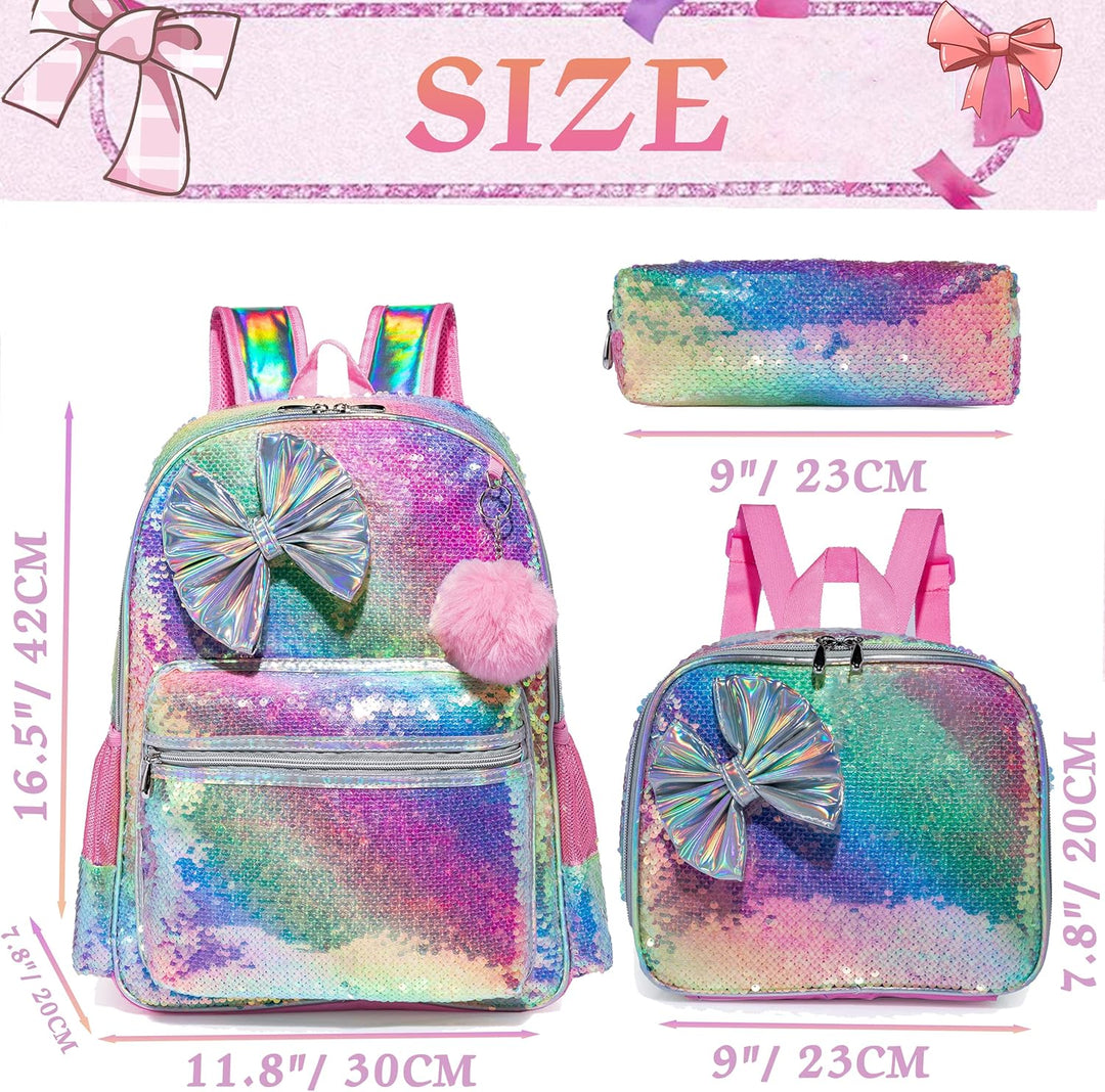 HTgroce Pinker Bogen Schulrucksack Schulranzen Schultasche Sports Rucksack Freizeitrucksack Backpack