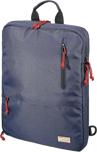 Troika Global Recycled Laptop-Rucksack aus recyceltem PET-Material in der Farbe Blau, Masse: 41cm x