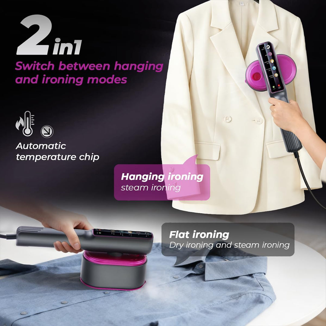 Reisedampfbügeleisen mit LCD-Display