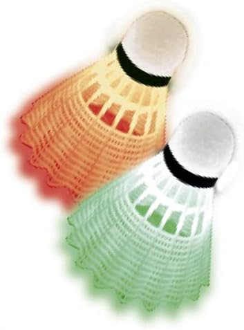 Talbot Torro Badminton-Set Magic Night, 2 Schläger, 2 LED Federbälle für das Spiel bei Nacht, in wer