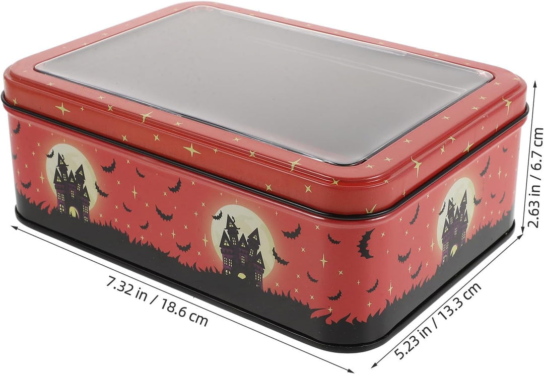 Halloween Dosen aus Eisen mit Deckel für Süssigkeiten und Snacks | Halloween Party, Kerzenbehälter a