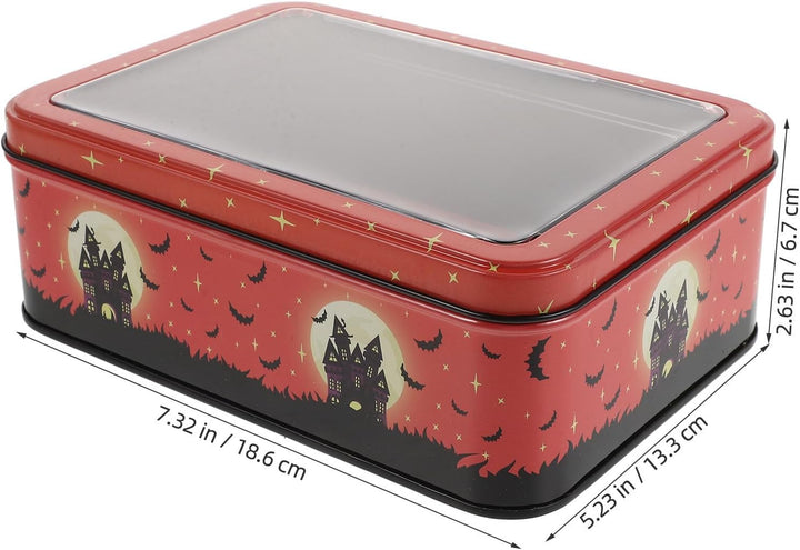 Halloween Dosen aus Eisen mit Deckel für Süssigkeiten und Snacks | Halloween Party, Kerzenbehälter a