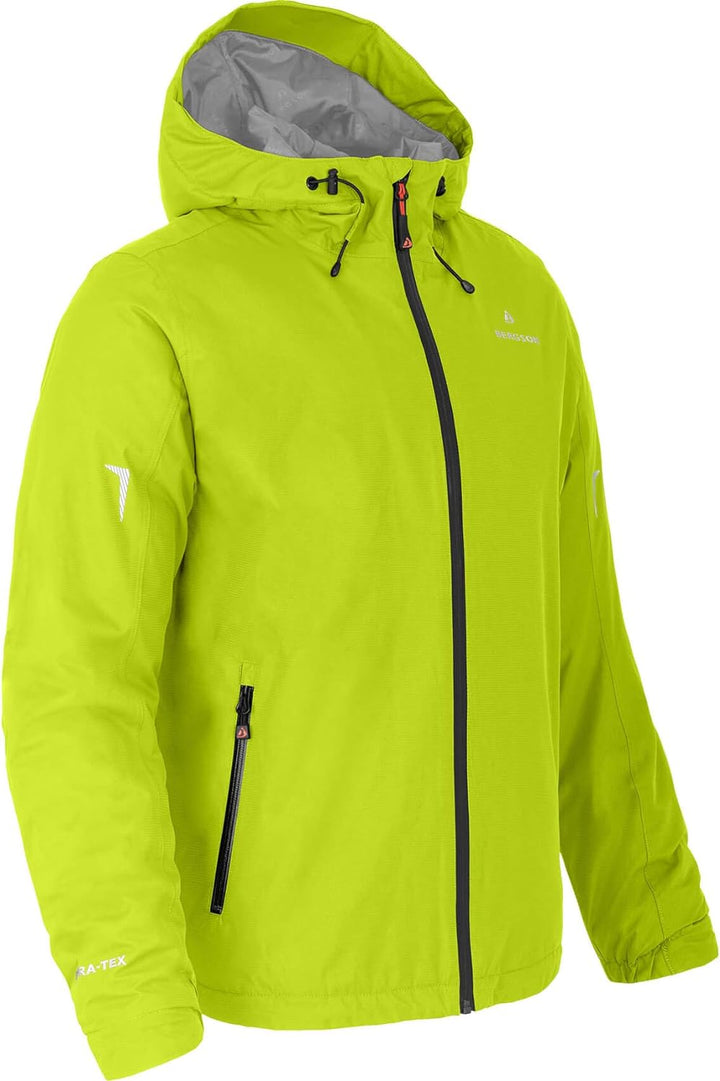 Bergson Herren Regenjacke EGGEN THERMO - leicht wattiert - Wanderjacke - Fahrradjacke - Outdoorjacke
