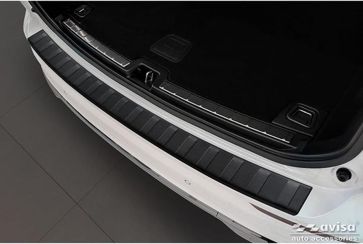 Avisa Matt-Schwarz Edelstahl Heckstossstangenschutz kompatibel mit Volvo XC60 II 2017-2021 & FL 2021