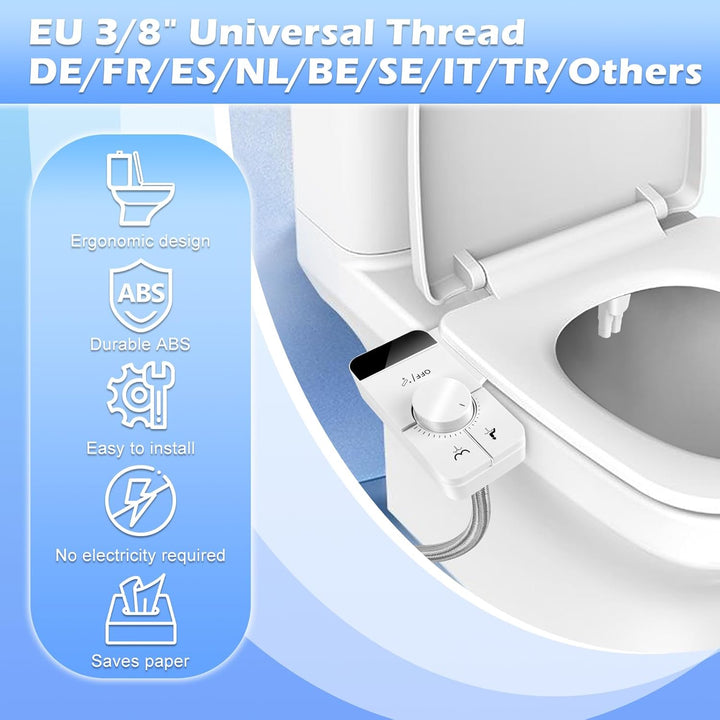 Bidet Aufsatz, Bidet Einsatz Für Toilette, Nicht Elektrisch Bidet Toilettenaufsatz mit Einziehbare s