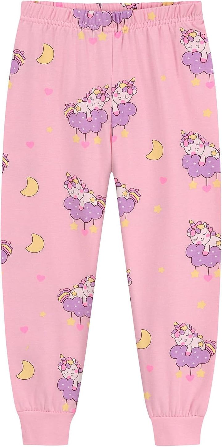 EULLA Kinder Mädchen Schlafanzüge Winter Pyjama Set Einhorn Meerjungfrau Schmetterling Marienkäfer G