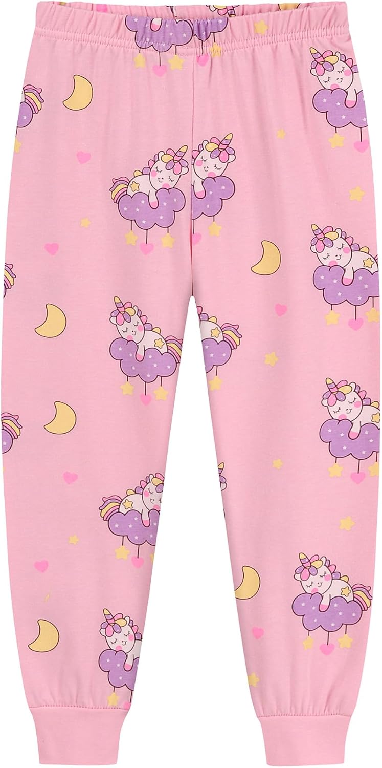 EULLA Kinder Mädchen Schlafanzüge Winter Pyjama Set Einhorn Meerjungfrau Schmetterling Marienkäfer G