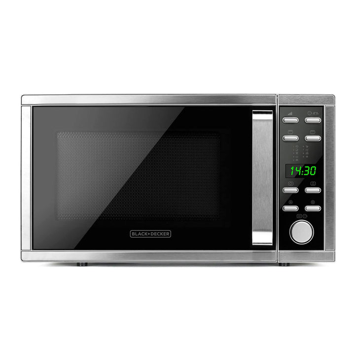 Black+Decker ES9700040B BXMZ901E Mikrowelle mit Grill und Konvektion, 25 liters, Grau Grill 25L
