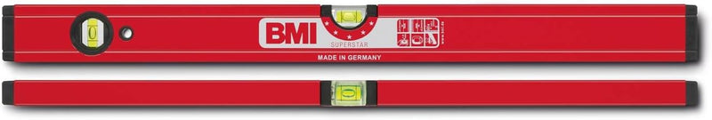 BMI 699100A Wasserwaage Superstar, Länge 100 cm, pulverbeschichtet