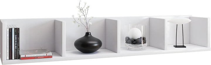 VCM Holz Eckregal Stand Aufbewahrung Standregal Bücherregal Deko Regal Honsa Weiss, Weiss
