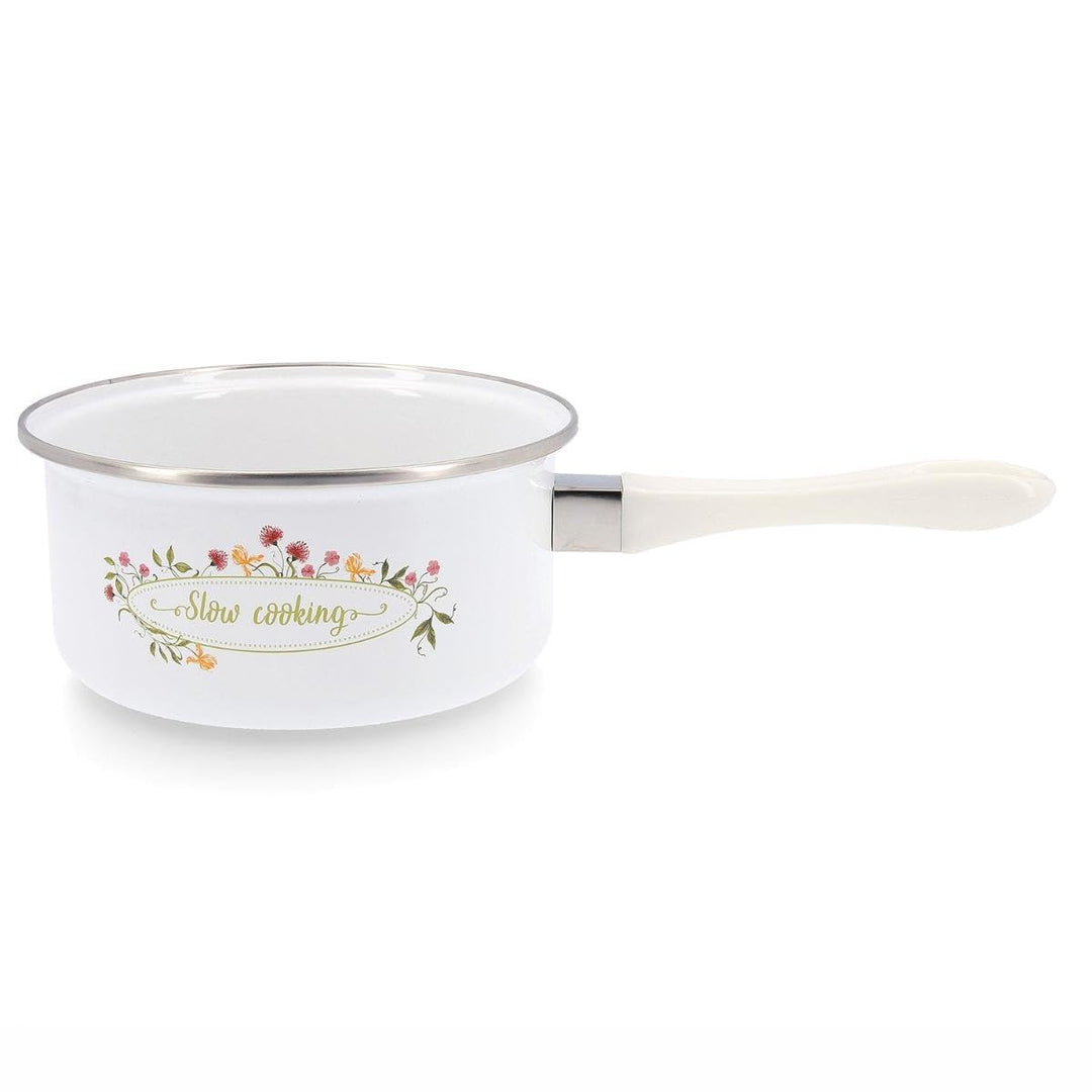 Quid Memory Emaille-Pfanne, Stahl, 18 cm, 200 cl, Karbonstahl, geeignet für Glaskeramik, elektrisch,