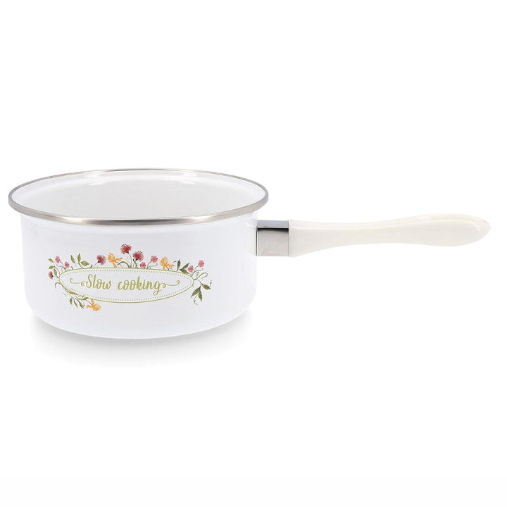 Quid Memory Emaille-Pfanne, Stahl, 18 cm, 200 cl, Karbonstahl, geeignet für Glaskeramik, elektrisch,