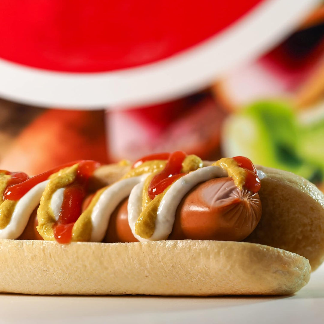 Kerafactum Hotdog Würstchen Halter Snackwelle Tacoständer 5 Hot Dog Ständer Ablage für Taco Snacks B