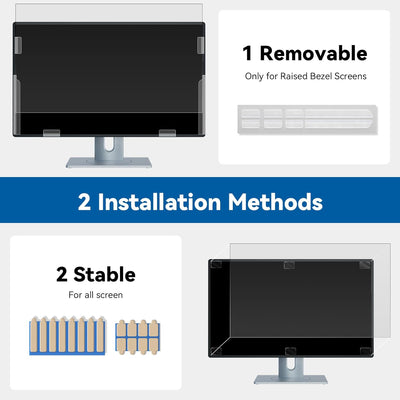 IPROKKO 23.8 Zoll Computer Sichtschutzfolie for 16:9 Monitor, Abnehmbarer Sichtschutz Anti Blaulicht