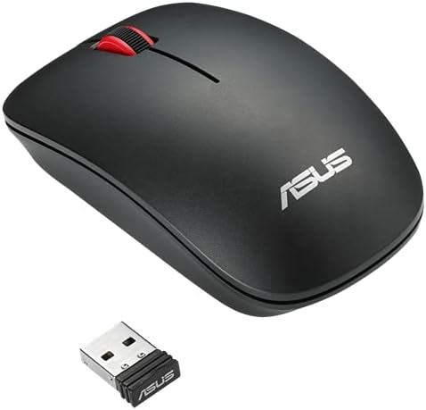 Asus 90XB0450-BMU000 WT300 wireless optical Schwarz/Rot (Deutsches Tastaturlayout)