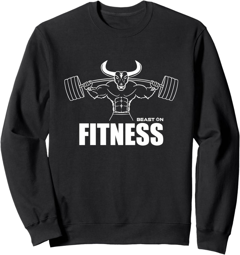 Fitness Bulle Tier Gym Stier Design Fitness Motiv Beast ON Sweatshirt