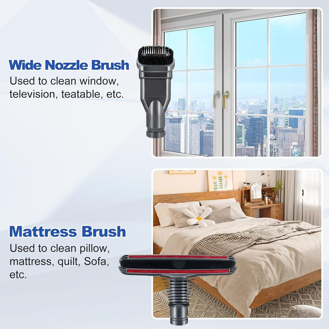 Dyson Fugendüsenbürsten 6er-Pack für DC32, DC33, DC19, DC19 T2, DC20 - Grau - Kombi-Polsterbürste, M